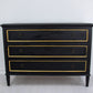 Black and Gold Accent Table - Chest