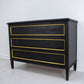 Black and Gold Accent Table - Chest