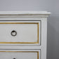 White and Gold Accent Table - Chest