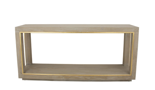 Natural & Gold Console