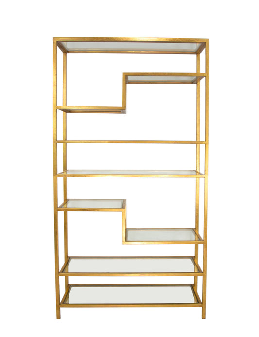 Gold Bookcase Shelf