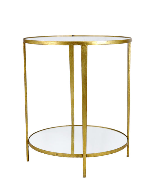 Gold Round Side Table