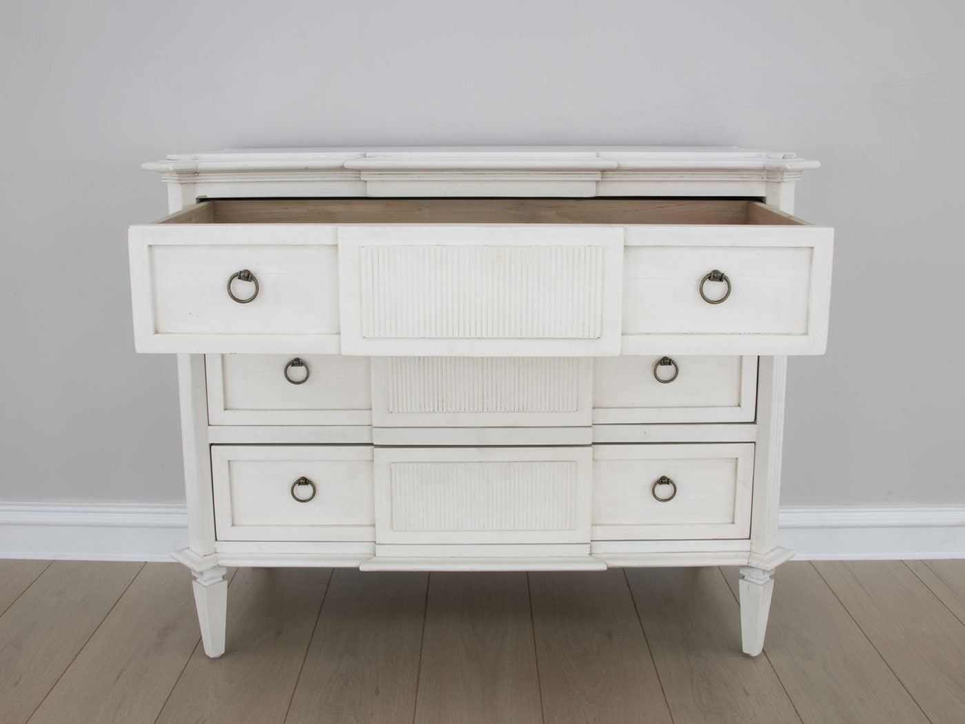 White Accent Table - Chest