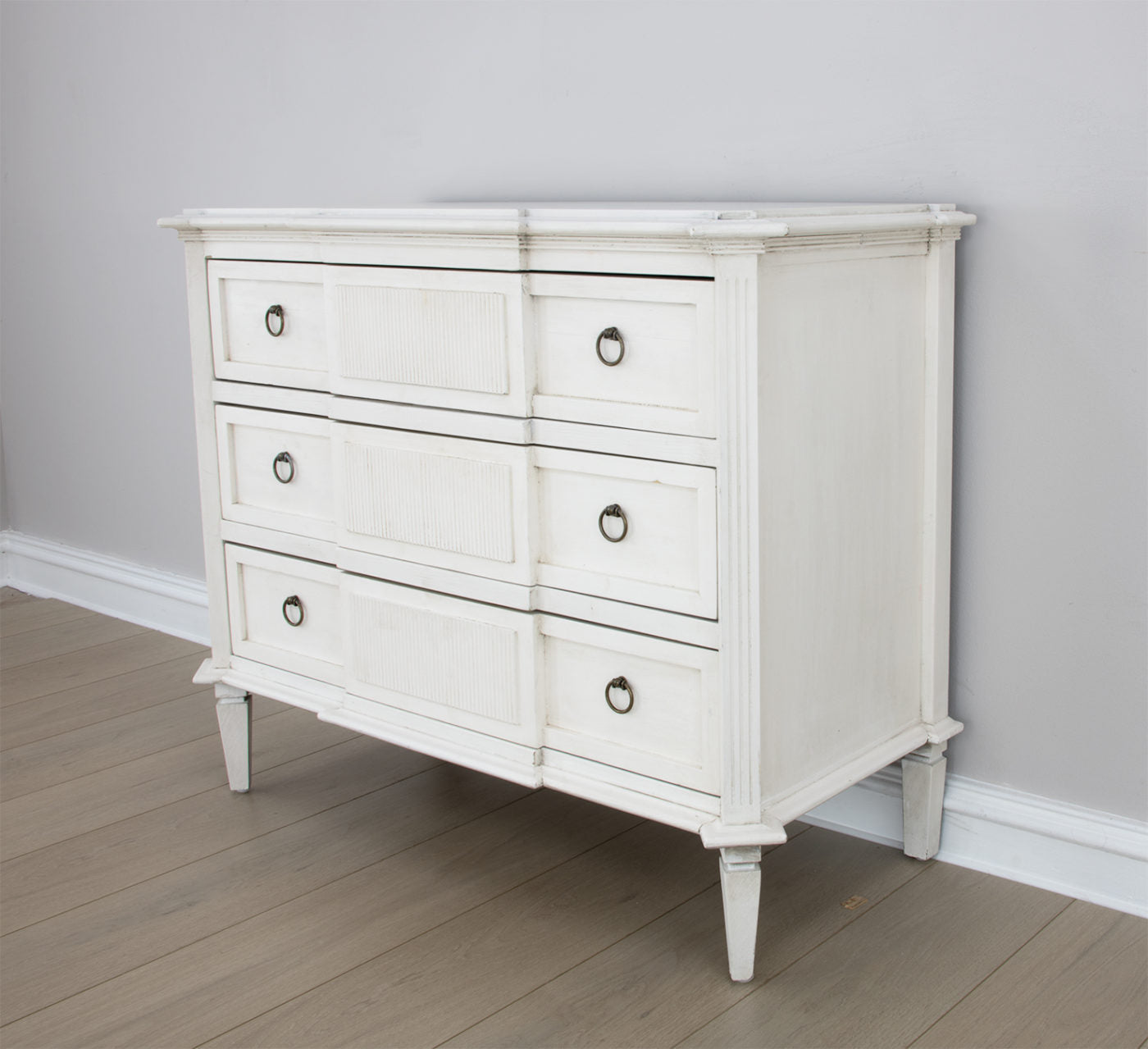 White Accent Table - Chest