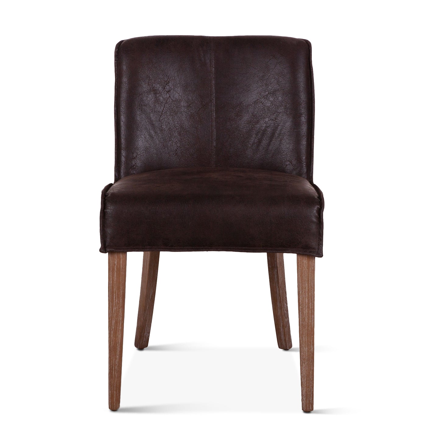 Buddy Side Chair Dark Brown Leather