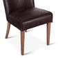 Buddy Side Chair Dark Brown Leather