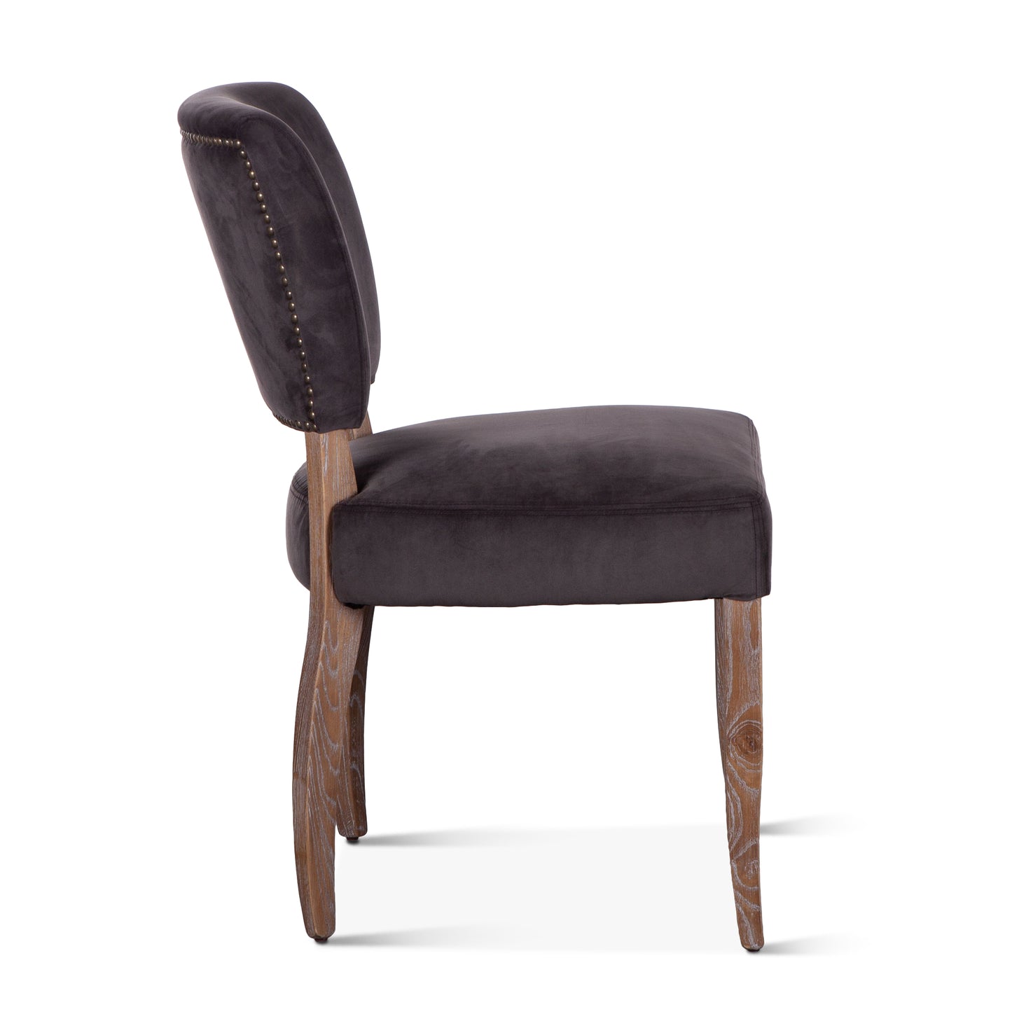 Mindy Side Chair Asphalt Velvet
