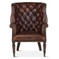 Welsh Deconstructed Armchair with Vintage Cigar Leather