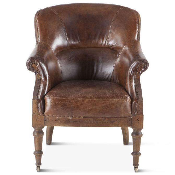 Shakespeare Deconstructed  Armchair with Cigar Leather