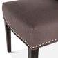 Rebecca Charcoal Gray Dining Chair with Java Leg