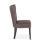 Rebecca Charcoal Gray Dining Chair with Java Leg