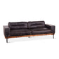 Portofino Leather Sofa Antique Ebony SKU GPF-MSOF-AE