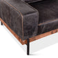 Portofino Leather Sofa Antique Ebony SKU GPF-MSOF-AE