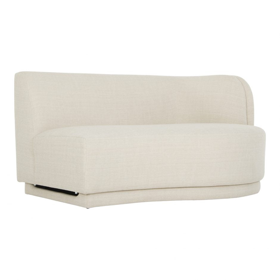 Yoon 2 Seat Chaise Right Cream