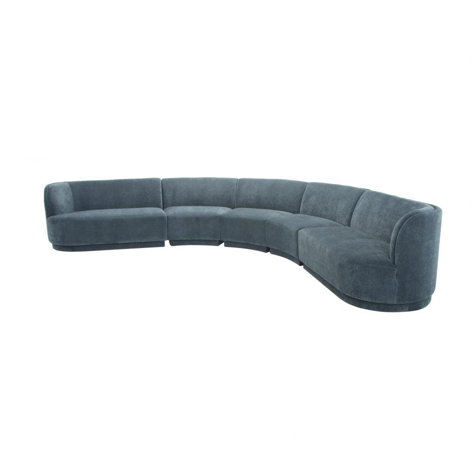 Yoon Radius Modular Sectional Dusty Blue