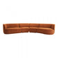 Yoon Eclipse Modular Sectional Chaise Right Rust JM-1023-06