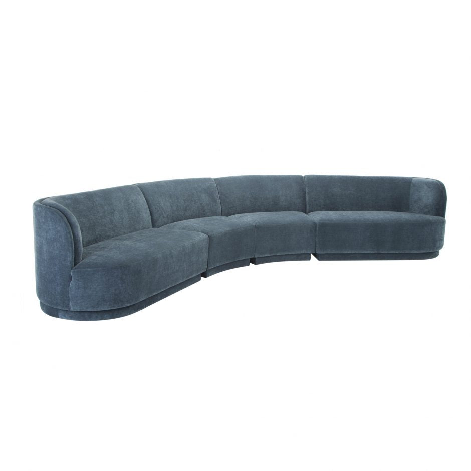 Yoon Eclipse Modular Sectional Chaise Right Dusty Blue JM-1023-45