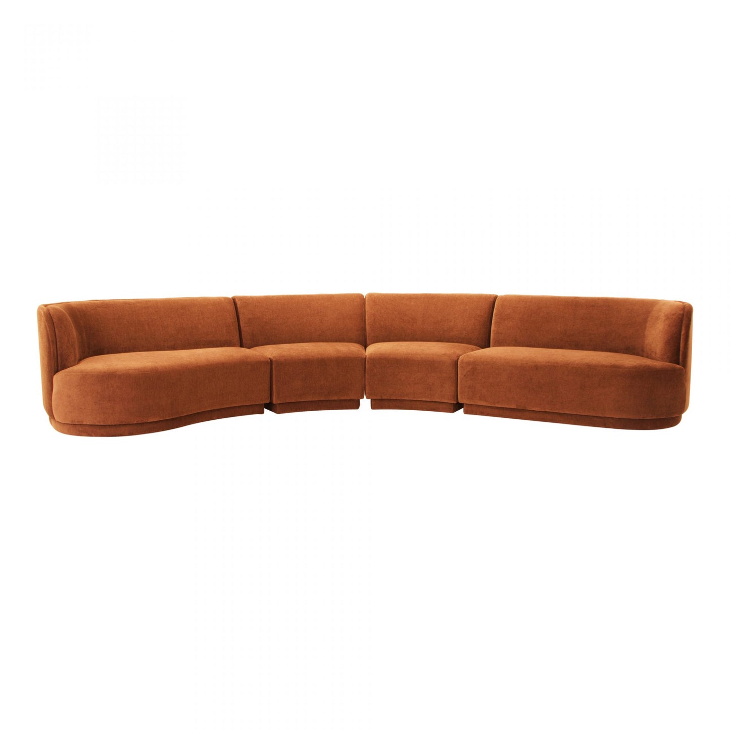 Yoon Eclipse Modular Sectional Chaise Left Rust JM-1024-06