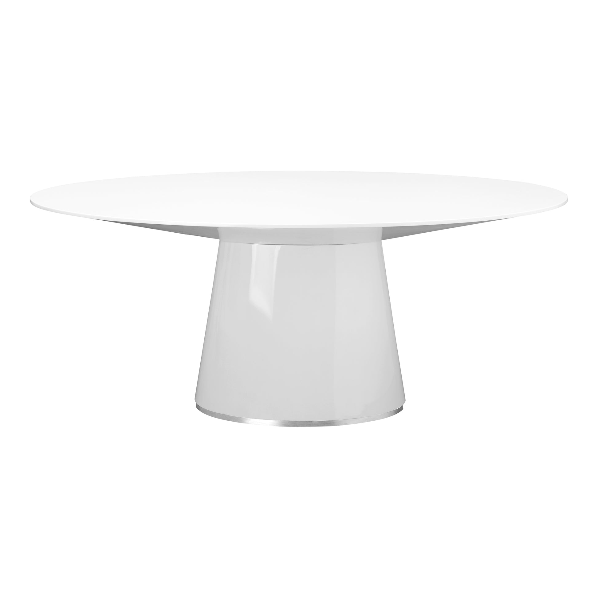 Otago Oval Dining Table White KC-1007-18 - Yanni Custom 