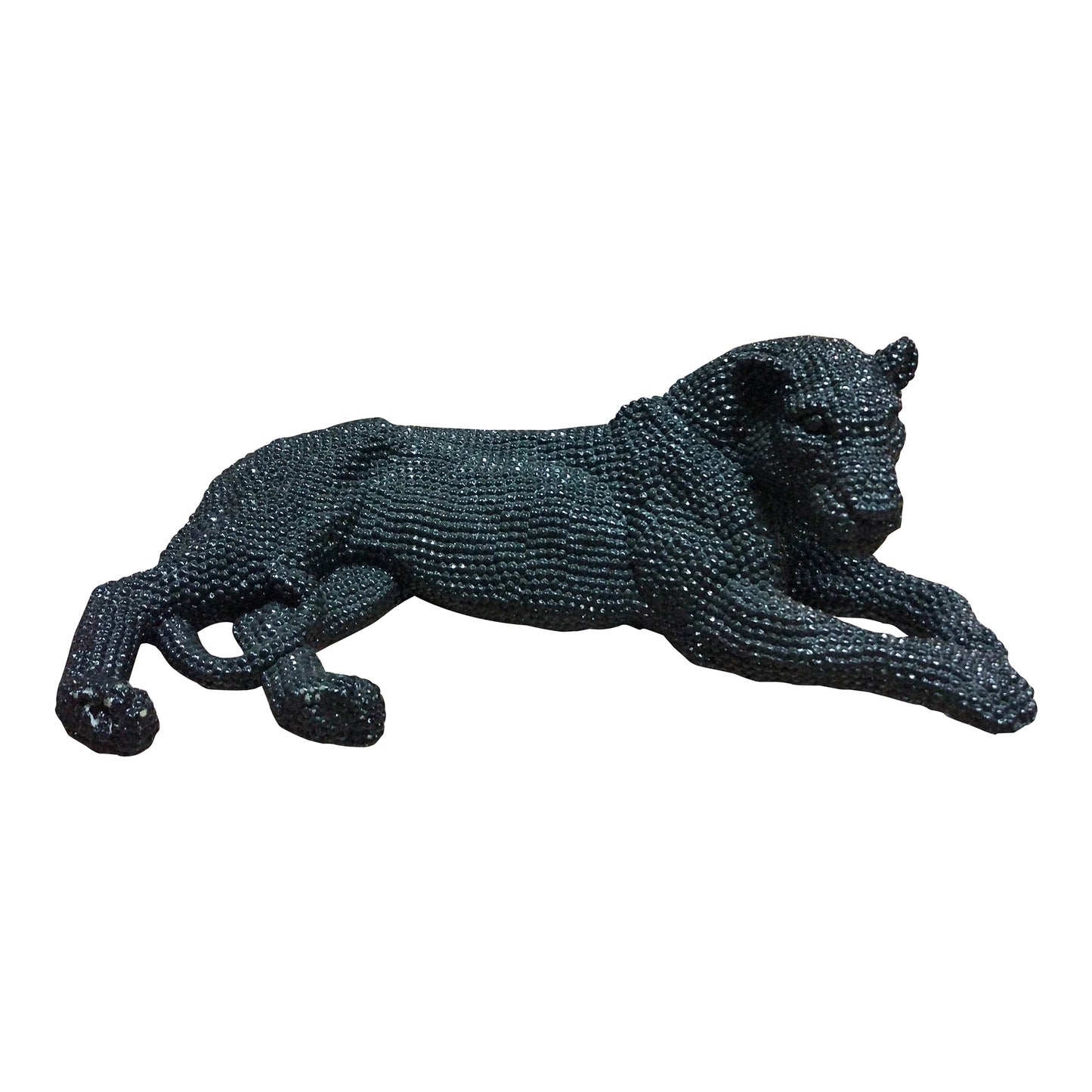 Panthera Statue Black