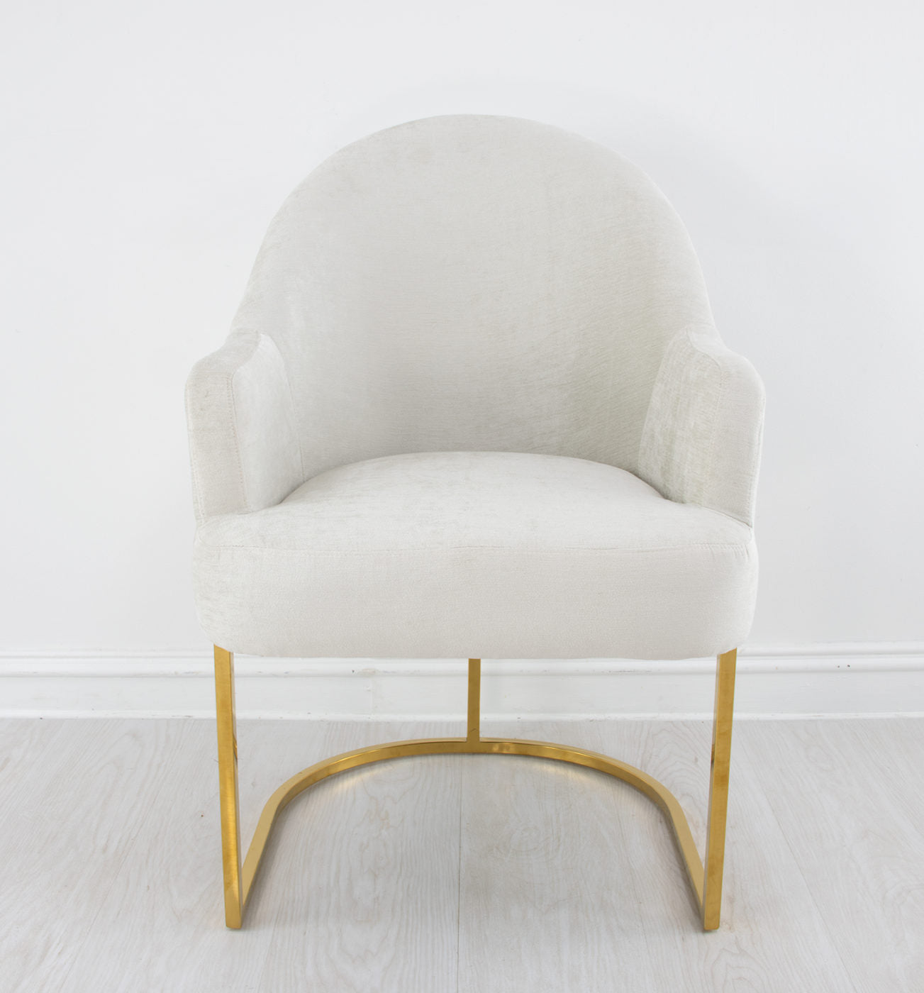 Milan Gold Chair Grey