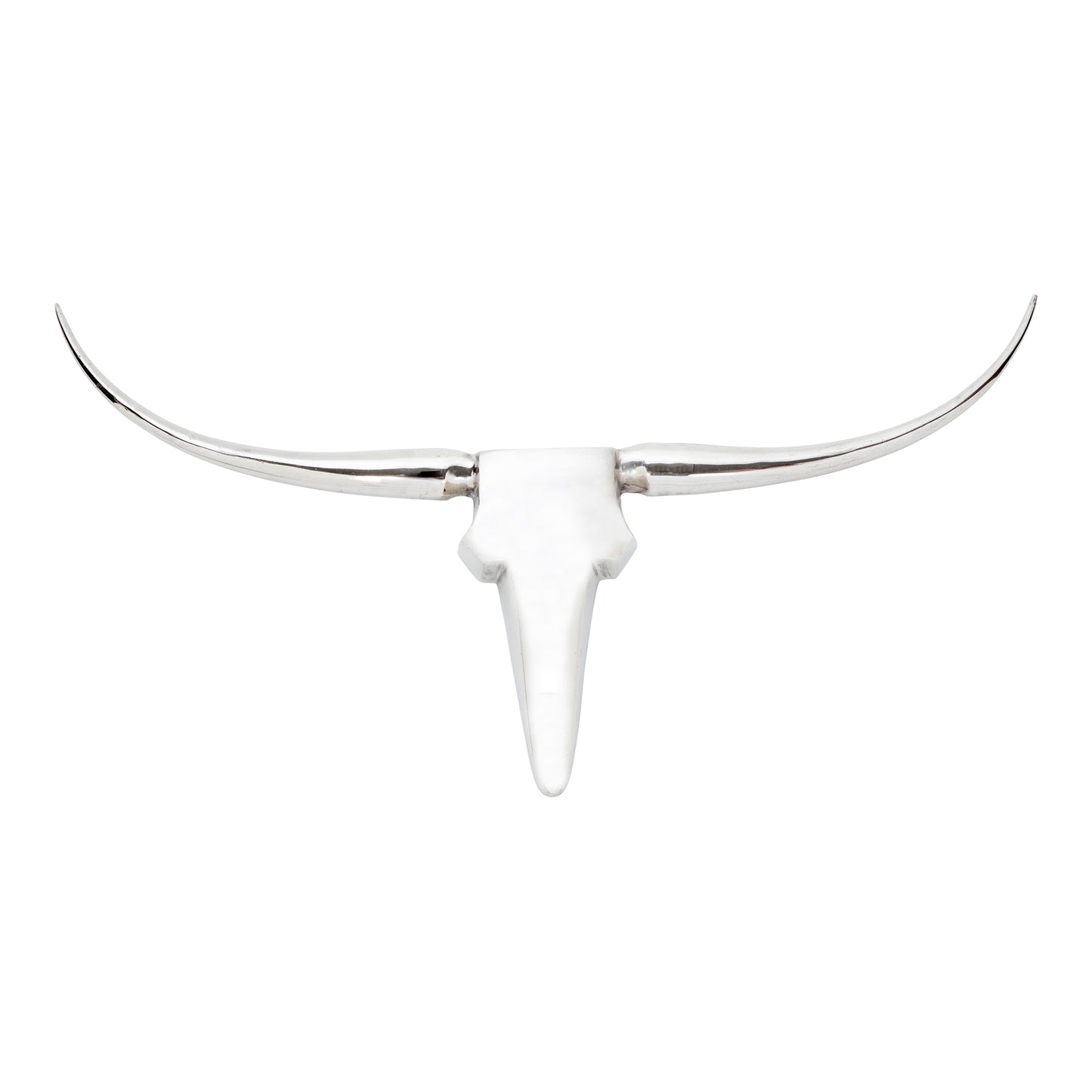 Longhorn Wall Decor Large Silver 