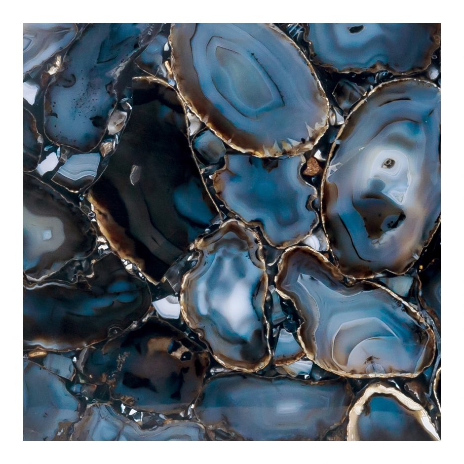 Hexagon Agate Accent Table