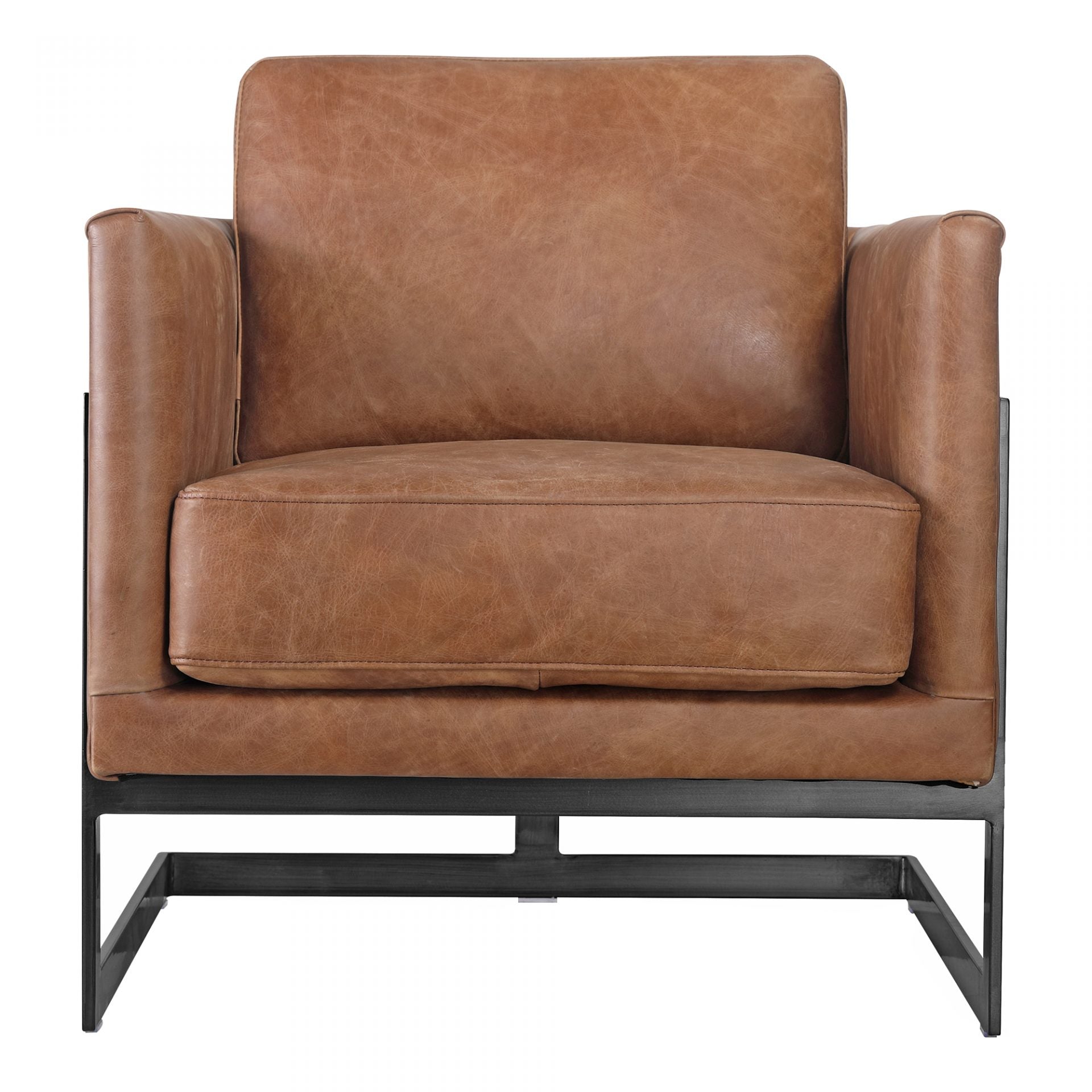 Luxley Club Chair Open Road Brown Leather PK-1082-14