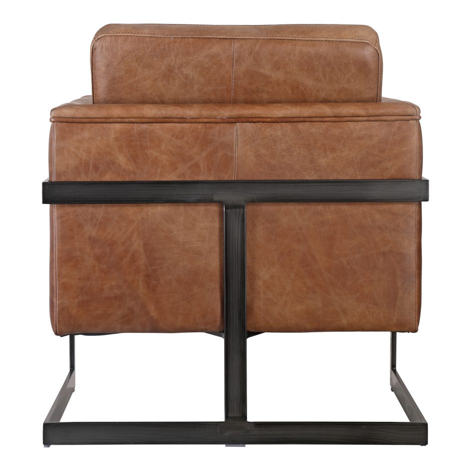 Luxley Club Chair Open Road Brown Leather PK-1082-14