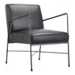 Dagwood Leather Arm Chair Onyx Black Leather PK-1089-02