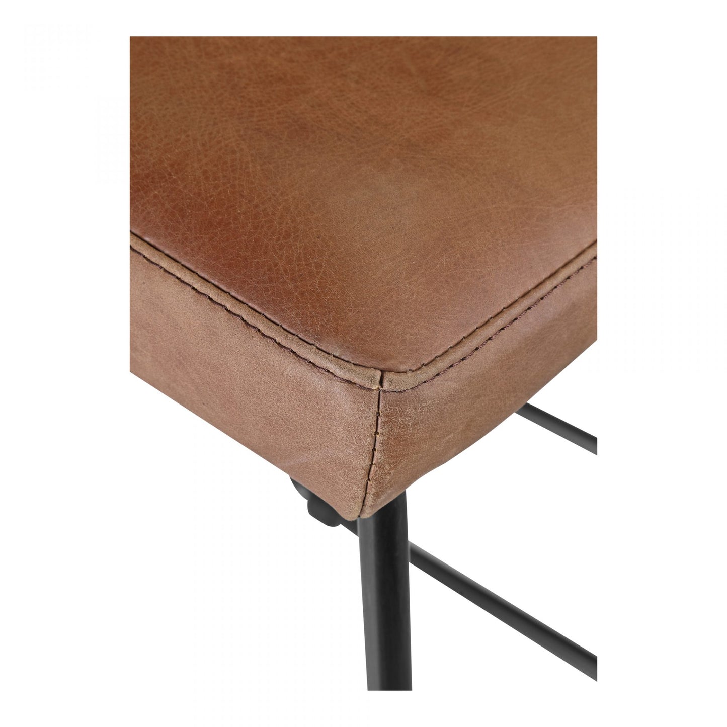 Starlet Counter Stool Open Road Brown Leather Set of 2