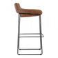 Starlet Barstool Open Road Brown Leather Set of 2