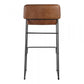 Starlet Barstool Open Road Brown Leather Set of 2