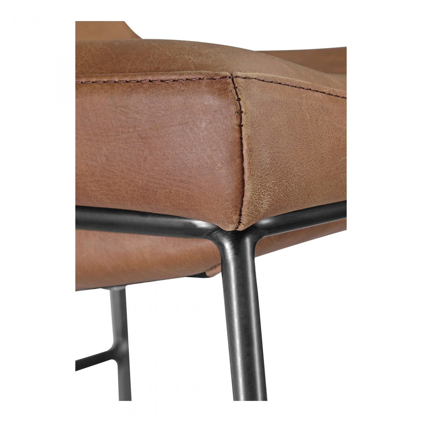 Starlet Barstool Open Road Brown Leather Set of 2