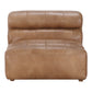 Ramsay Leather Slipper Chair Tan QN-1009-40