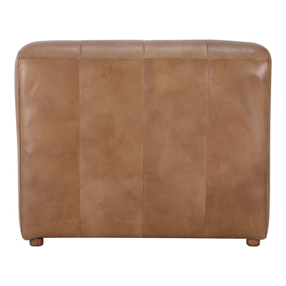 Ramsay Leather Slipper Chair Tan QN-1009-40