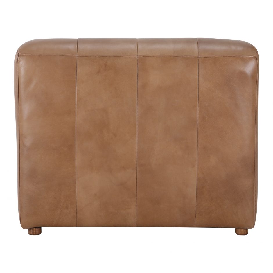 Ramsay Leather Chaise Tan