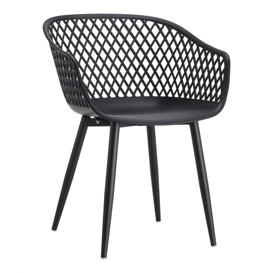 Piazza Outdoor Chair Black Set of 2