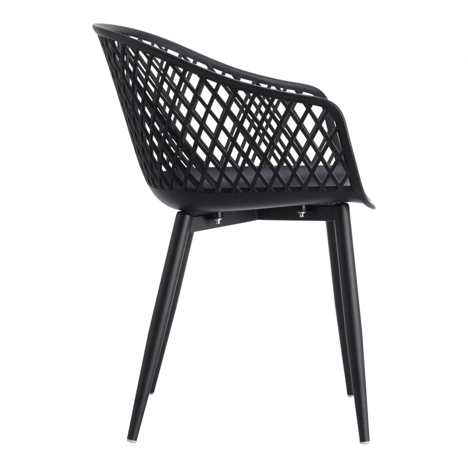 Piazza Outdoor Chair Black Set of 2