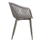 Piazza Outdoor Chair Grey-M2 QX-1001-15 Sold as two