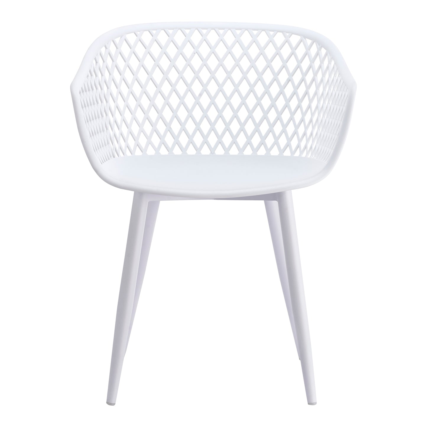 Piazza Outdoor Chair White-M2 QX-1001-18 Sold as 2