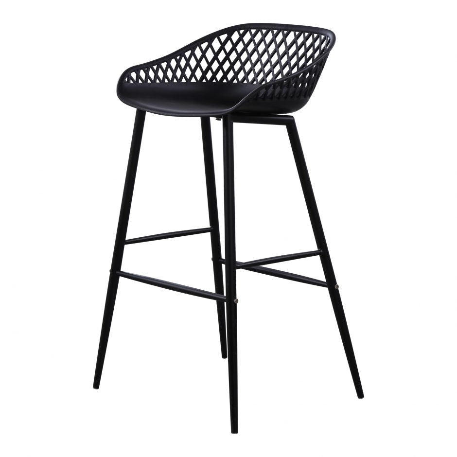 Piazza Outdoor Barstool Black-M2 Sold as 2