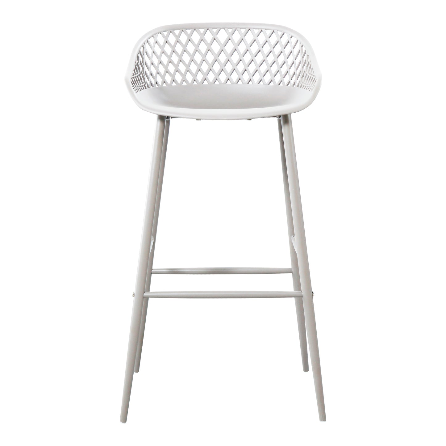 Piazza Outdoor Barstool White Set of 2
