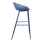 Piazza Outdoor Barstool Blue Set of 2