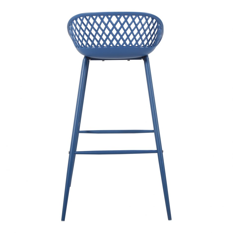 Piazza Outdoor Barstool Blue Set of 2