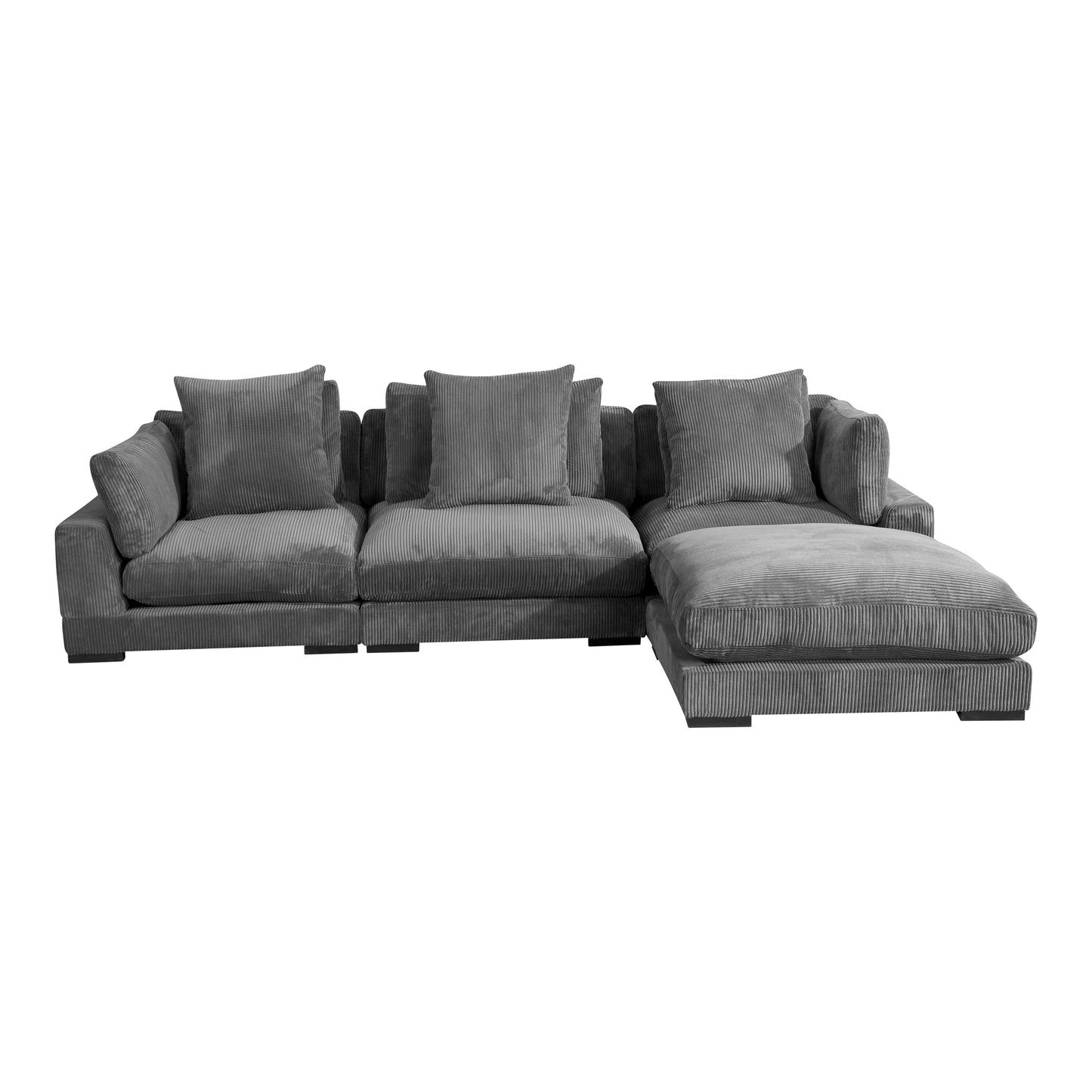 Tumble Lounge Modular Sectional Charcoal 