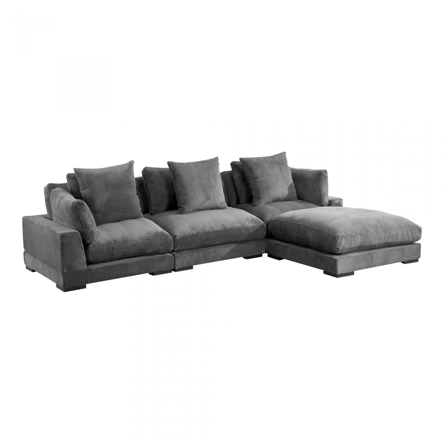 Tumble Lounge Modular Sectional Charcoal 