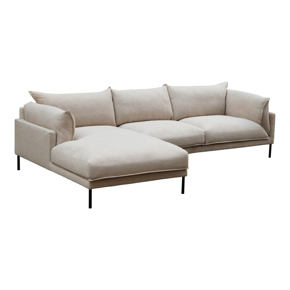 Jamara Sectional Left Light Grey UB-1016-29-L - Yanni Custom 