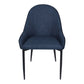 Lapis Dining Chair Dark Blue Set of 2