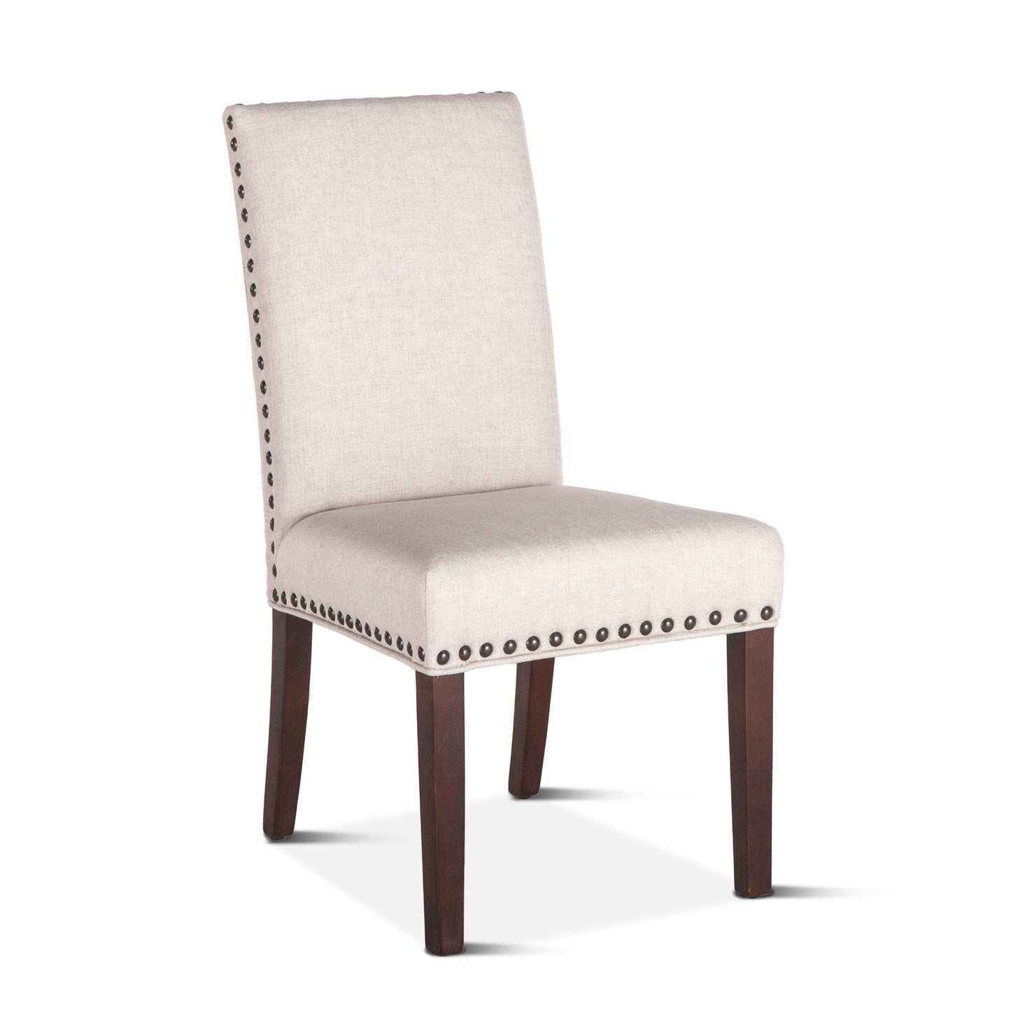 Sofie Dining Chair Off White - Walnut Leg 